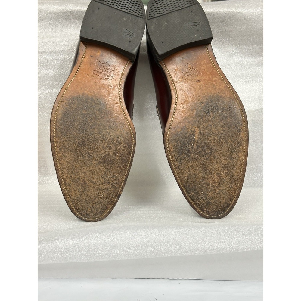 Foot So Port Shoes‎ Comfort Made USA Supreme Size 10 Brown Maroon Slip On - Picture 11 of 14